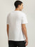 Just Cavalli Men White Solid Round Neck Short Sleeves T-shirt