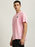 Just Cavalli Men Pink Solid Round Neck Short Sleeves T-shirt