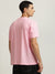 Just Cavalli Men Pink Solid Round Neck Short Sleeves T-shirt