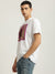 Just Cavalli Men White Printed Round Neck Short Sleeves T-shirt