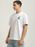 Just Cavalli Men White Solid Round Neck Short Sleeves T-shirt