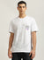 Just Cavalli Men White Printed Round Neck Short Sleeves T-shirt