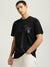 Just Cavalli Men Black Printed Round Neck Short Sleeves T-shirt