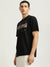 Just Cavalli Men Black Printed Round Neck Short Sleeves T-shirt