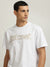 Just Cavalli Men White Printed Round Neck Short Sleeves T-shirt