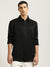 Just Cavalli Men Black Printed Spread Collar Full Sleeves Shirt