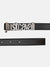 Just Cavalli Men Black Solid Belt With Push Pin Buckle