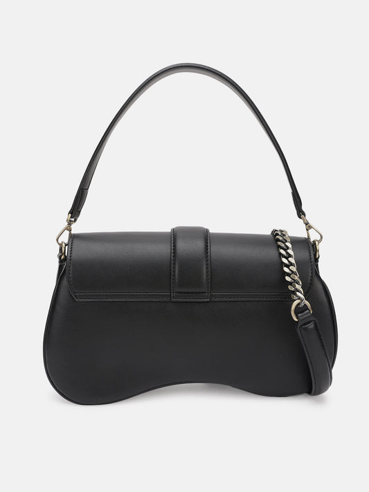 Just Cavalli Women Black Solid Sling Bag