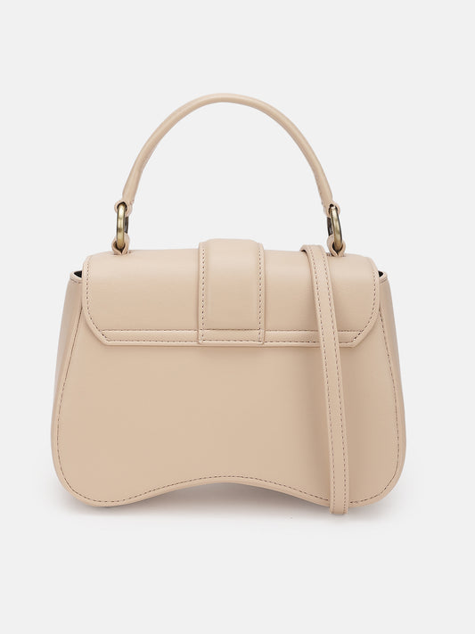 Just Cavalli Women Beige Solid Sling Bag