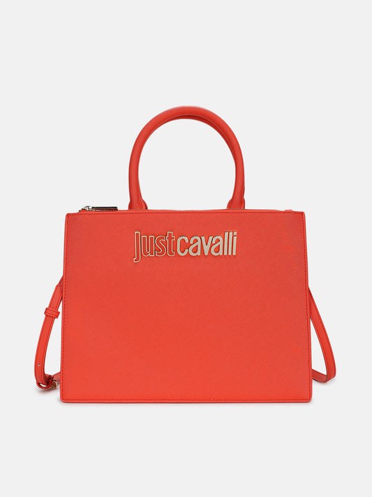 Just Cavalli Women Red Solid Handheld Bag