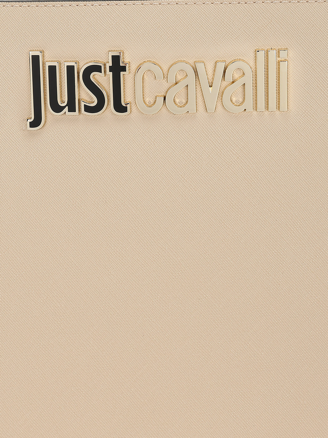 Just Cavalli Women Beige Solid Handheld Bag