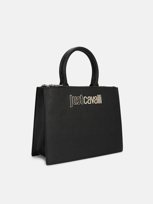 Just Cavalli Women Black Solid Handheld Bag