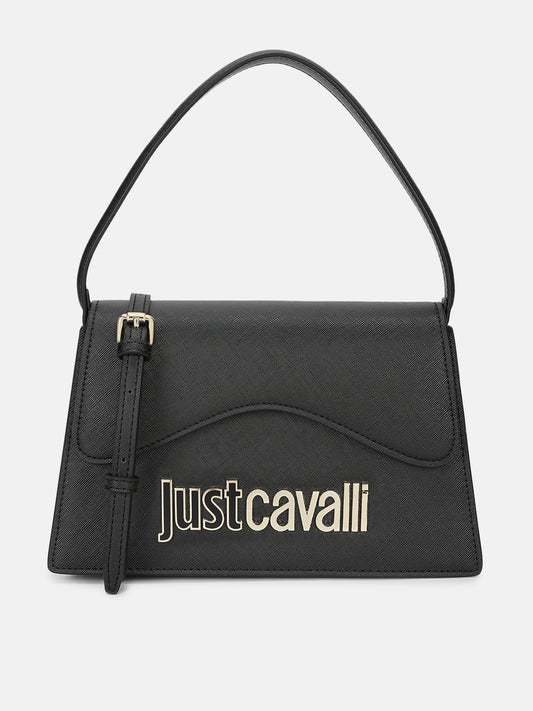 Just Cavalli Women Black Solid Sling Bag