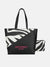 Just Cavalli Women Black Printed Tote Bag