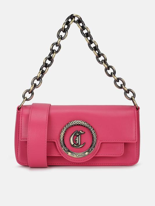 Just Cavalli Women Pink Solid Sling Bag