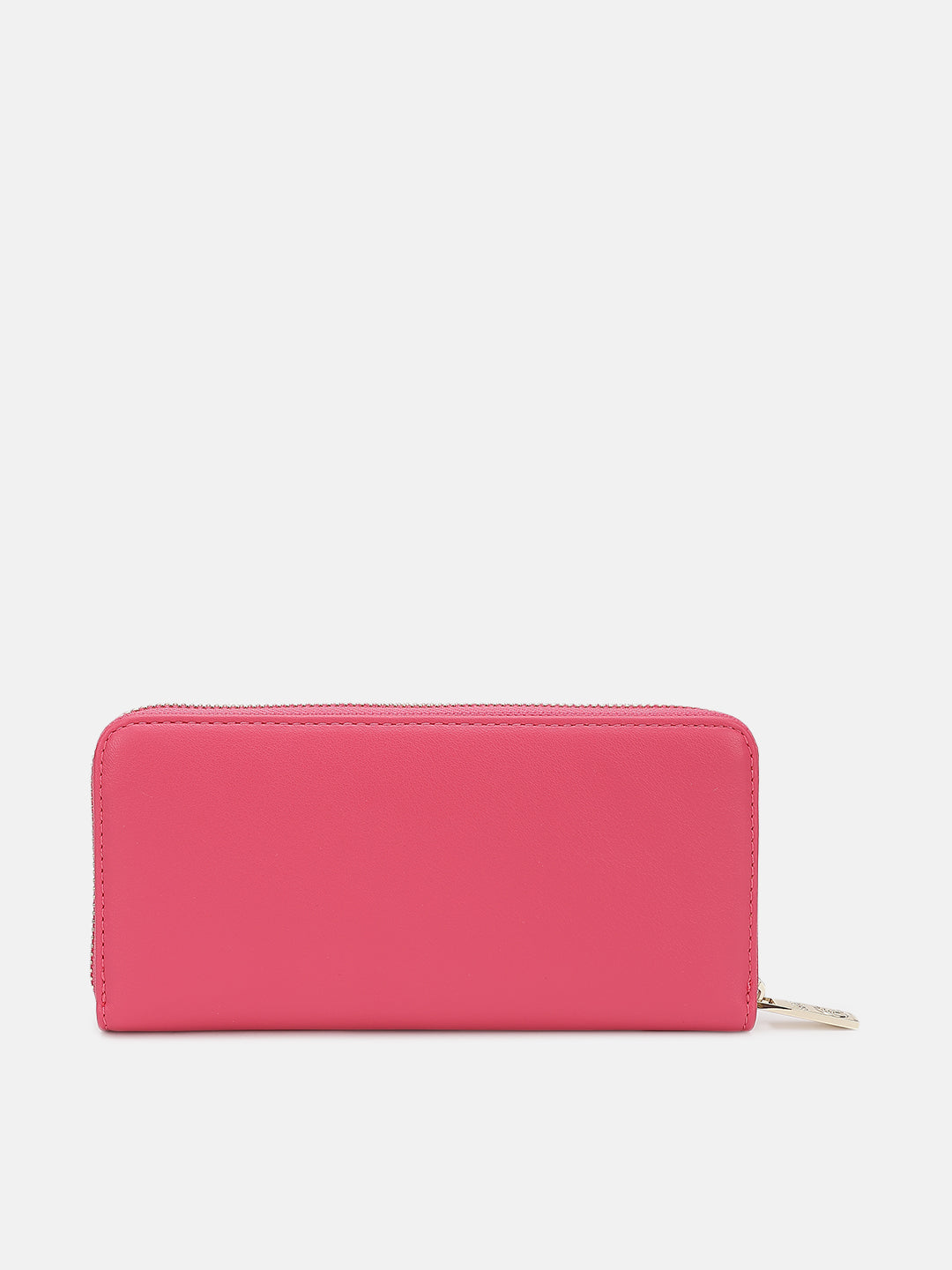 Just Cavalli Women Pink Solid Zip Around Wallet