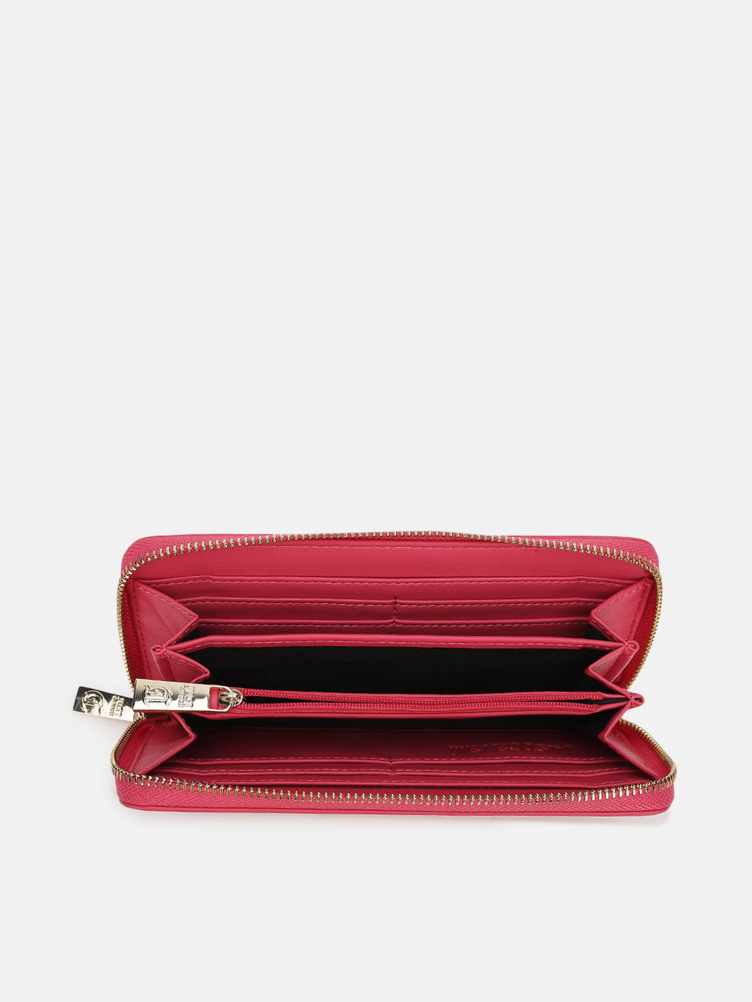 Just Cavalli Women Pink Solid Zip Around Wallet