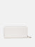 Just Cavalli Women White Solid Zip Around Wallet