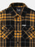 Blue Giraffe Boys Black Checked Spread Collar Full Sleeves Shirt