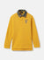 Blue Giraffe Boys Yellow Solid Polo Collar Full Sleeves T-Shirt