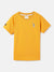 Blue Giraffe Boys Yellow Solid Round Neck  Short Sleeve T-shirt