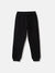 Blue Giraffe Boys Black Solid Regular Fit Joggers Style Sweatpant