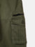 Blue Giraffe Boys Olive Solid Regular Fit Cargo Trouser