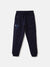 Blue Giraffe Boys Blue Solid Regular Fit Joggers Style Sweatpant