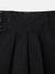 Blue Giraffe Girls Navy Solid Regular Fit A-line Pleated Skirt