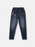 Blue Giraffe Boys Blue Washed Balloon Fit Mid-Rise Jeans