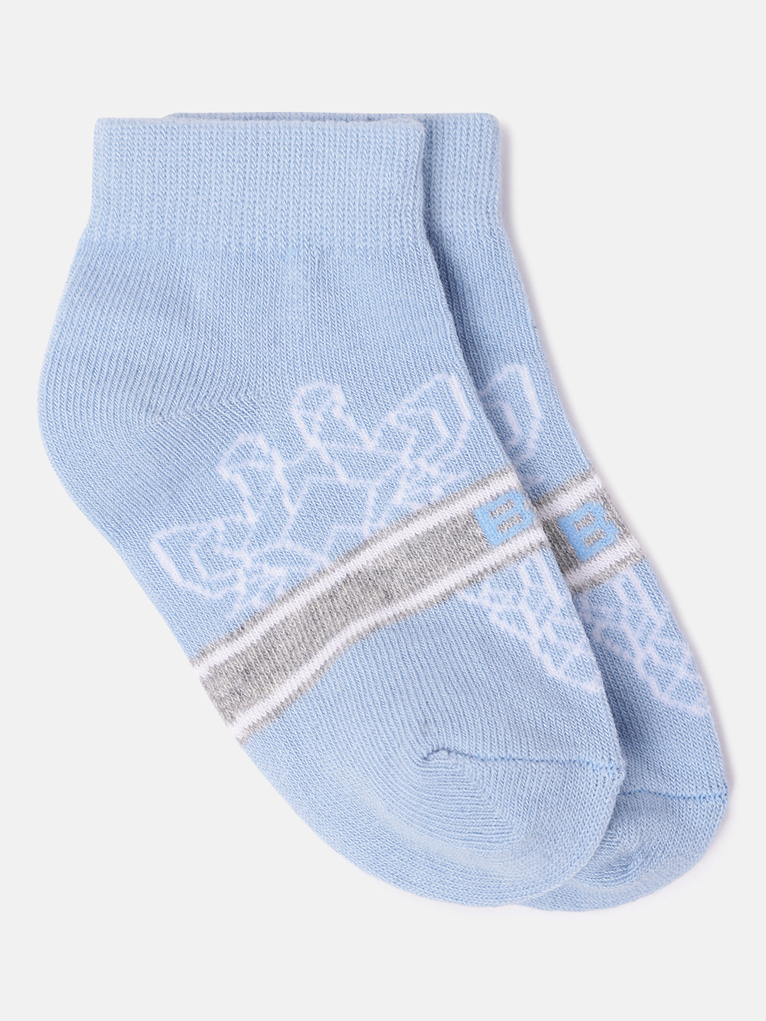 Blue Giraffe Boys Multicolor Patterned Ankle Length Socks