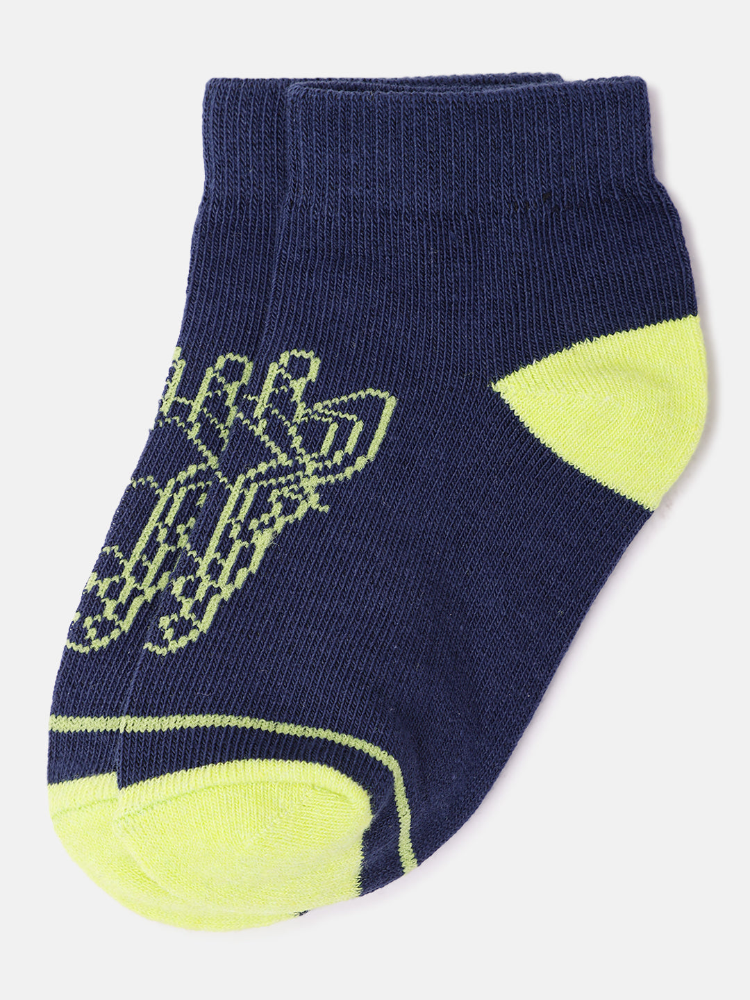 Blue Giraffe Boys Multicolor Patterned Ankle Length Socks