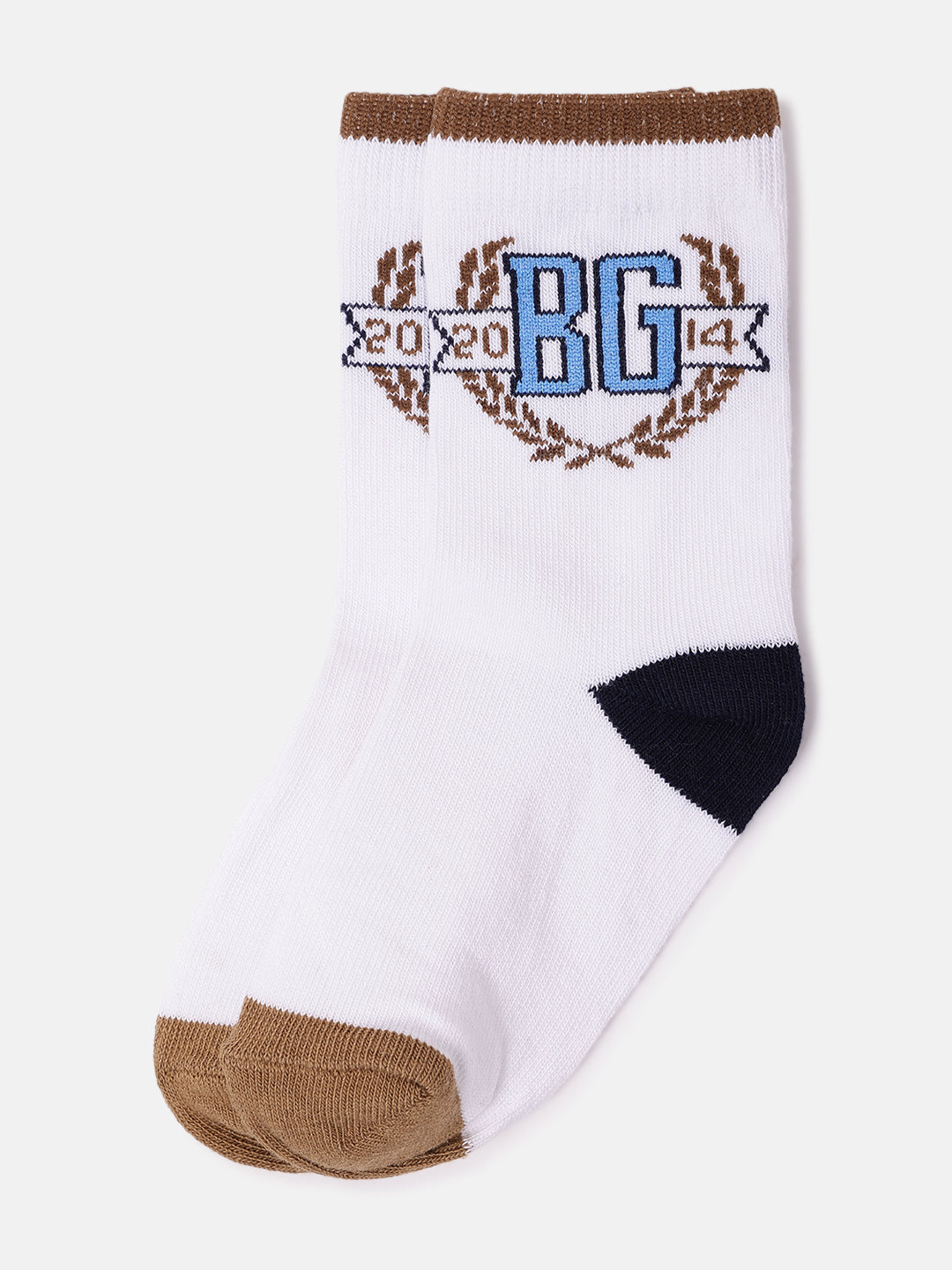 Blue Giraffe Boys Multicolor Patterned Above Ankle Socks