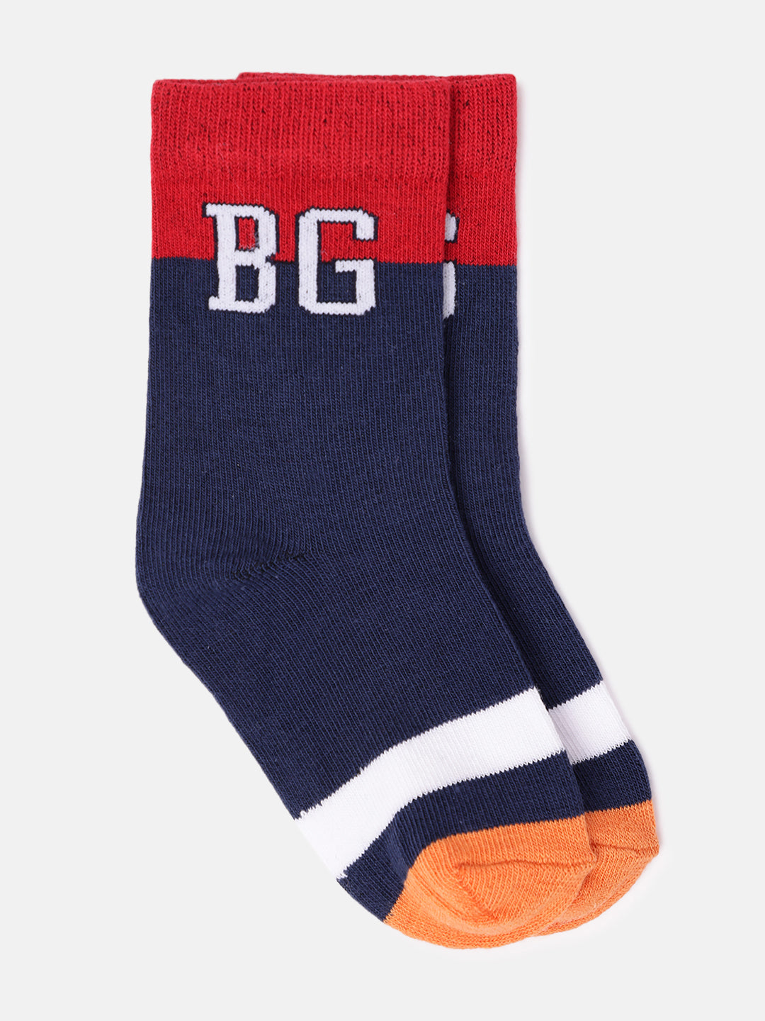 Blue Giraffe Boys Multicolor Patterned Above Ankle Socks