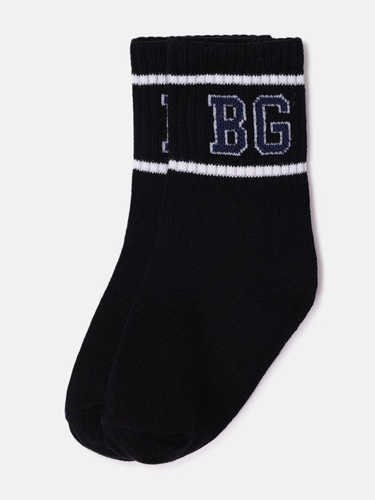 Blue Giraffe Boys Multicolor Solid Above Ankle Socks