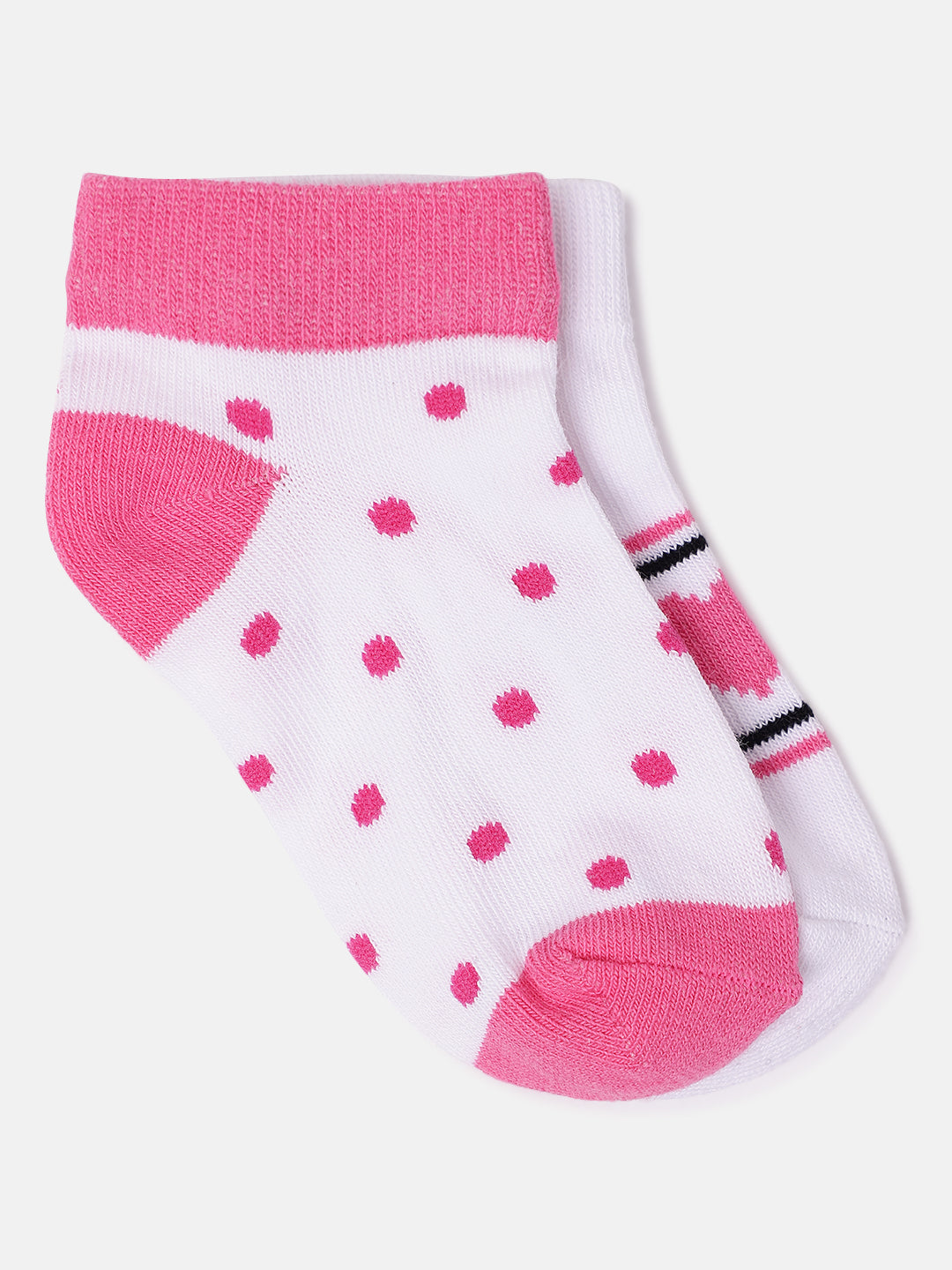 Blue Giraffe Girls Multicolor Patterned Ankle Length Socks