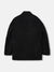 Blue Giraffe Boys Black Textured Notch Collar Full Sleeves Single Breasted Blazer