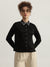 Centrestage Women Black Solid Spread Collar Full Sleeves Shirt