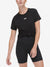 Dkny Women Black Solid Round Neck Short Sleeves T-Shirt