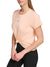 Dkny Women Peach Solid Round Neck Short Sleeves T-Shirt