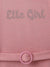 Elle Girls Pink Embellished Round Neck Full Sleeves Shift Dress