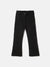 Elle Girls Black Solid Bootcut Fit Flat-Front Trouser