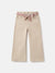 Elle Girls Beige Solid Wide Leg Mid-Rise Jeans