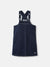 Elle Girls Blue Printed Shoulder Straps Sleeveless Pinafore Dress