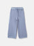 Elle Girls Blue Solid Wide Leg Sweatpant