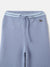 Elle Girls Blue Solid Wide Leg Sweatpant