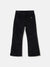 Elle Girls Navy Solid Bootcut Fit Flat-Front Trouser