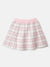 Elle Girls Pink Checked Flared Fit Mid-Rise A-Line Skirt