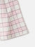 Elle Girls Pink Checked Flared Fit Mid-Rise A-Line Skirt