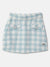 Elle Girls Blue Checked Mini Pencil Skirt